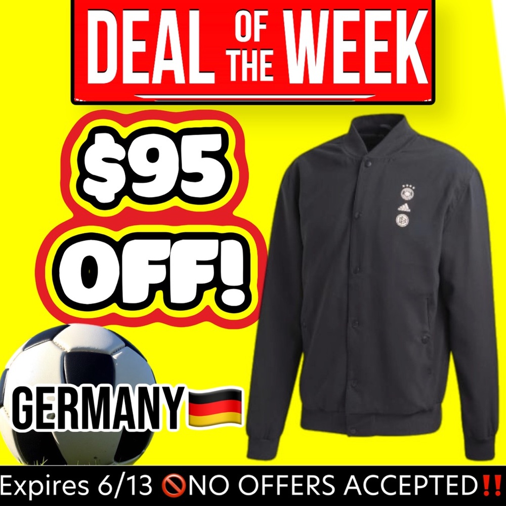 🔥🆕 adidas Germany DFB SSP Jacket Black size medium